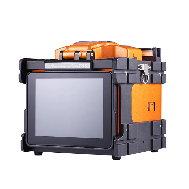 English menu T-80  FTTH Fiber Optic Welding Splicing Machine ARC Multi-funktion FTTH fiber optic Fusion Splicer Touch LCD Screen