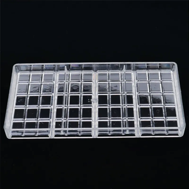 Real Polycarbonate Chocolate Bar Mold Eco-friendly Plastic Baking Pastry Mould Cozinha Kitchen Pastry Tools