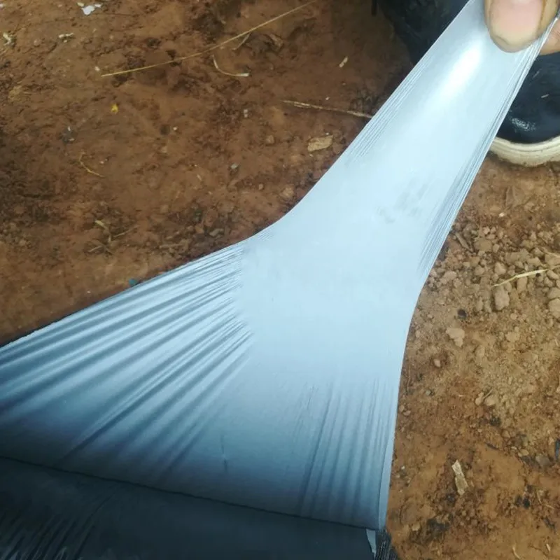 10m 0.012mm Mulch Film PE Silver Black Plastic Mulch Garden Ground Cover Film Frost Protection Keep Warm Weed Control