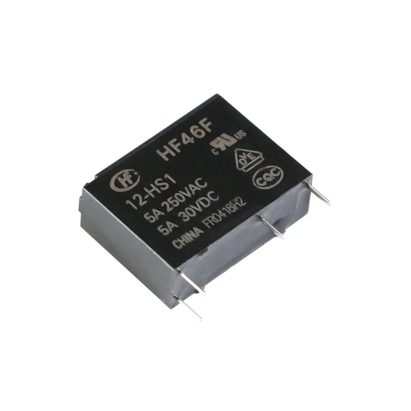 5PCS/lot 5V 12V 24V VDC Power Relays HF46F-005-HS1 HF46F-012-HS1 HF46F-024-HS1 5-HS1 12-HS1 24-HS1 5A 250VAC 4PIN