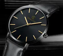 Men's Ultra-Thin Leather Quartz Watch #6