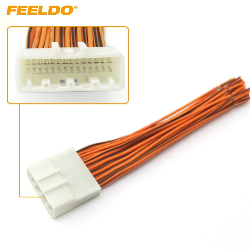 

FEELDO Car Radio Stereo Wiring Adapter Plug For Subaru Legacy Touring/Impreza Wagon/Levorg Aftermarket Stereo Installation