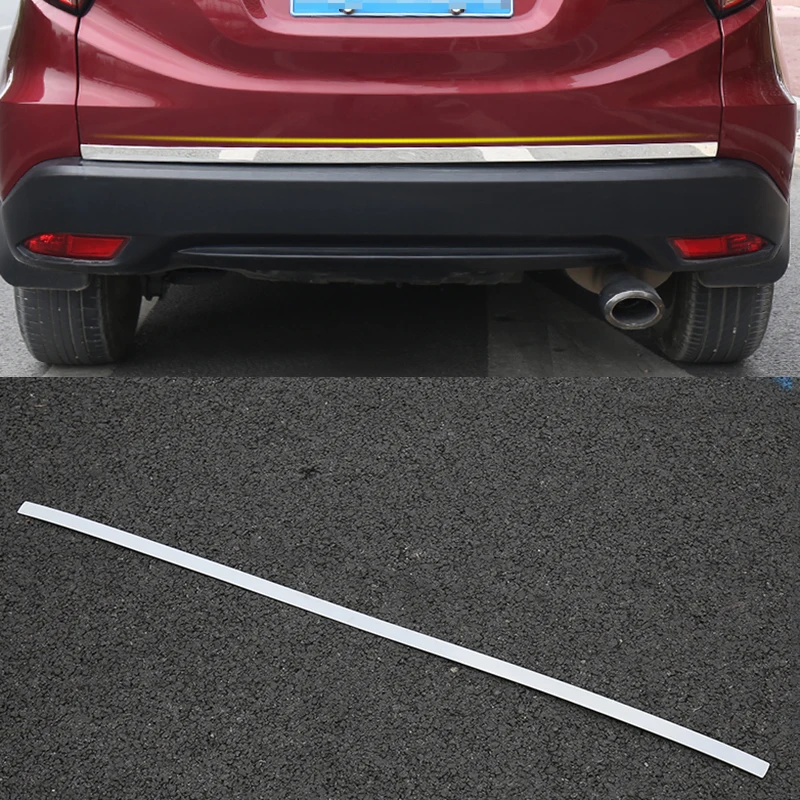 

For Honda HRV HR-V Vezel 2014/15/16/17 Car Accessories Rear Trunk Bumper Tail Gate Door Cover Trim Stainless Steel Car Styling