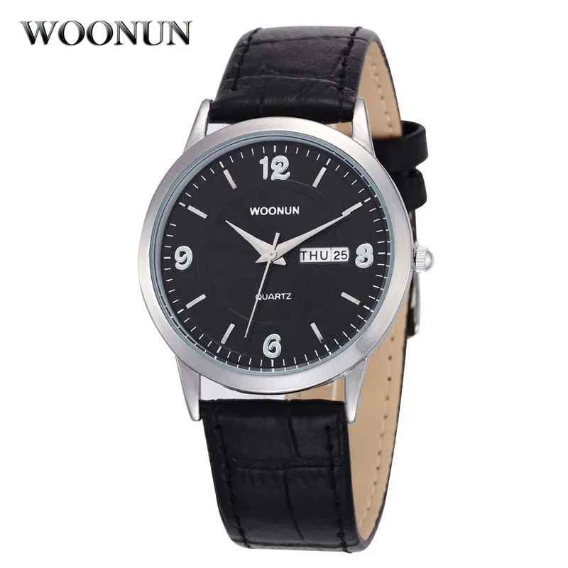 Man Watch 2022 Luxury Men Gold Watches Genuine Leather Date Day Quartz Watch Ultra Slim Watches Men Business Watch montre homme