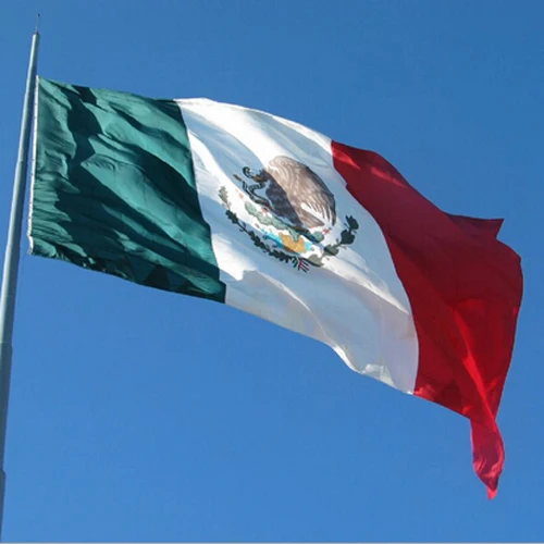 

Mexico National flag 90X150cm polyester Hanging Printed Mex Mx Mexican National Flags Mexicanos Banner For Decoration 3X5FT