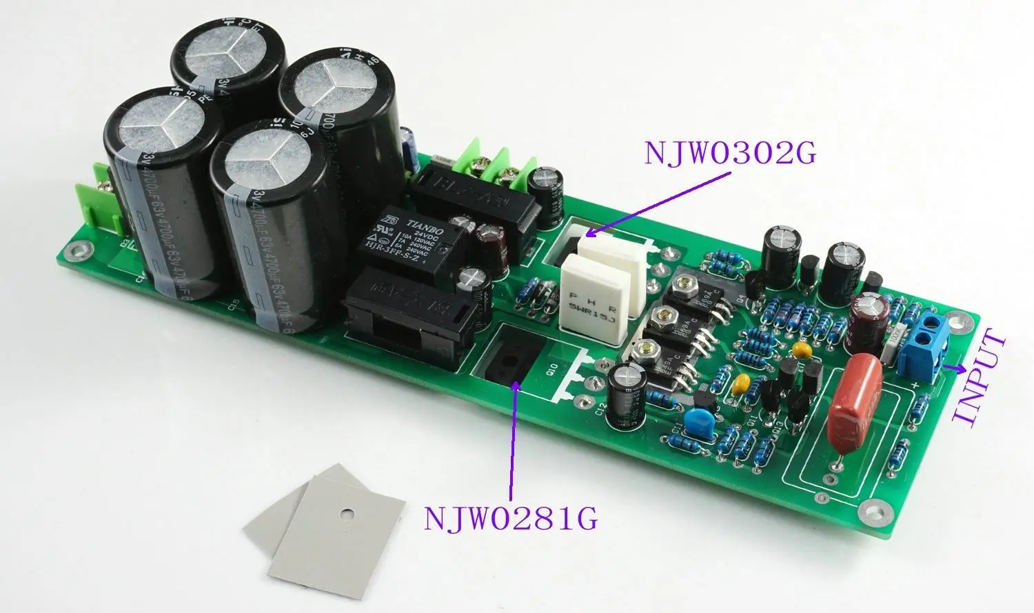 ZEROZONE Assembeld LJM MX90 Mono Power Amplifier Board 90W 8R ONSEMI Transistors L11-46