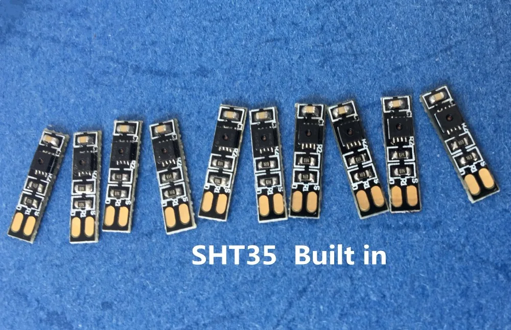 10PCS/LOT Digital temperature and humidity SHT35 Original sensor IIC Double pull resistance filter capacitor Customized DIY