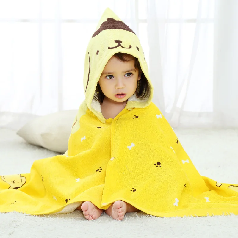 Christmas New  Toddler 100% Cotton autumn Baby Boys Girls Hooded Bath Towel cartoon Beach Shawl children Clothes 0-6 year