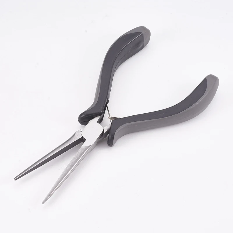 Carbon Steel Long Chain Nose Pliers Hand Tools Polishing Jewelry Making Tools 15.5x8x1.7cm