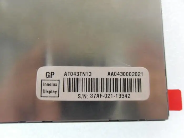 Tela de exibição lcd original inolux at043tn13, 4.3 polegadas