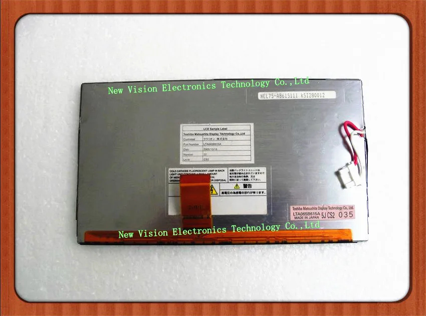 

LTA065B615A Original 6.5 inch 400*234 CCFL LCD Screen Panel for TOSHIBA