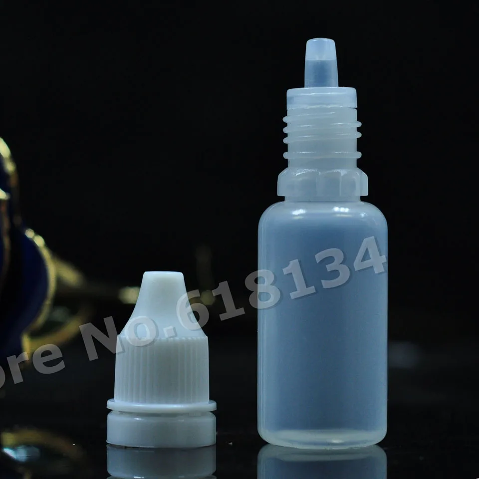 15ml high quality pe plastic dropper bottle with tamperproof cap for liquid