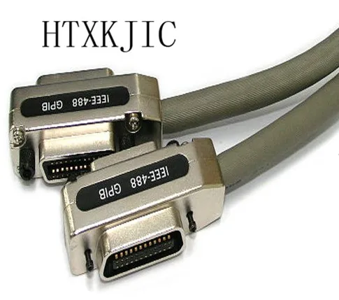 High quality IEEE-488 Cable GPIB Cable 0.5M 1M,3M,5M,10M 15M 20M  with metal hood&case custom