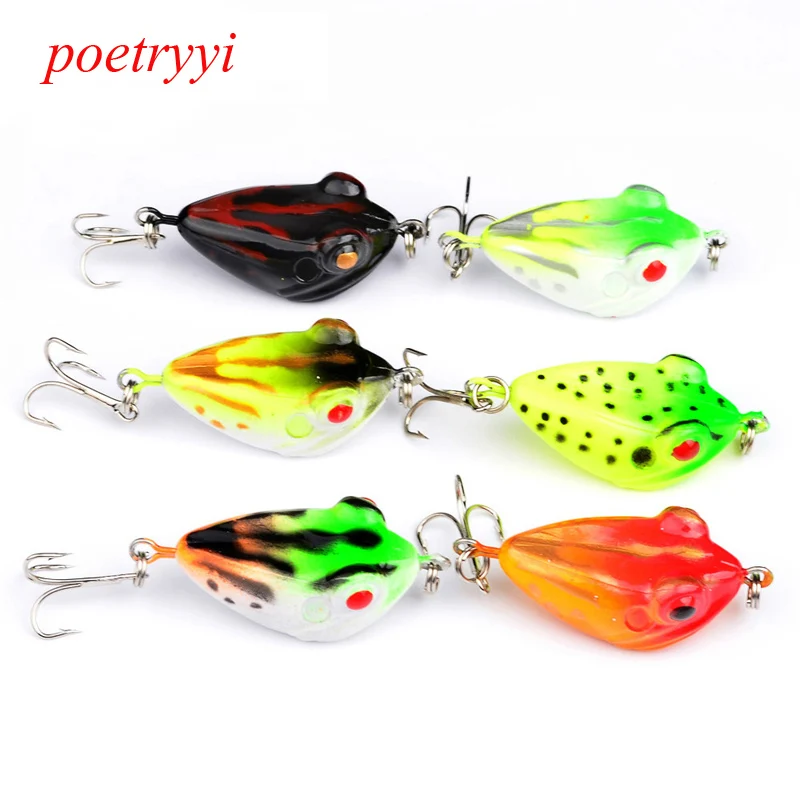 POETRYYI Fishing Lure  6 models Fishing Tackle 4cm/6g Minnow Lure Crank Lures Fishing Bait Frog Fishing Lures P30