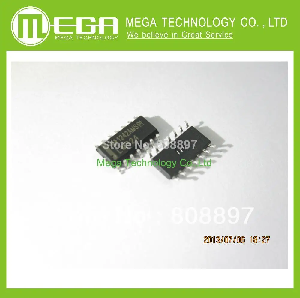 100 PCS LM324DR LM324D LM324 SOP-14 AMPLIFICADORES OPERACIONAIS QUADRUPOS