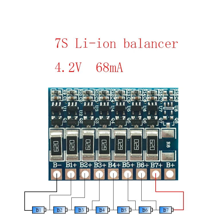 7S 4.2v li-ion balancer board