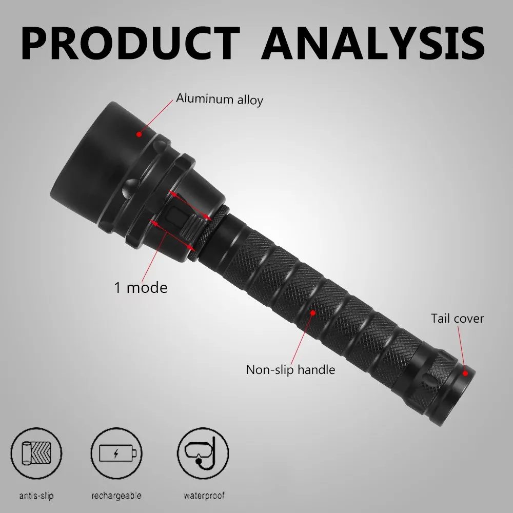 200m podwodna profesjonalna 100% wodoodporna latarka latarka do nurkowania 3 t6 5 l2 latarka do nurkowania do nurkowania IPX-8 lampki do nurkowania za pomocą 18650