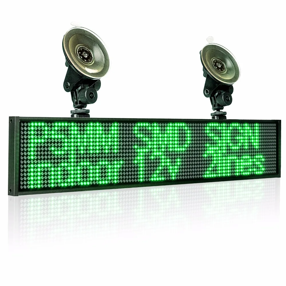 P5 Advertising panel 50 cm,12v Car Scrolling Ad Message board SMD display screen Support iOS phone input