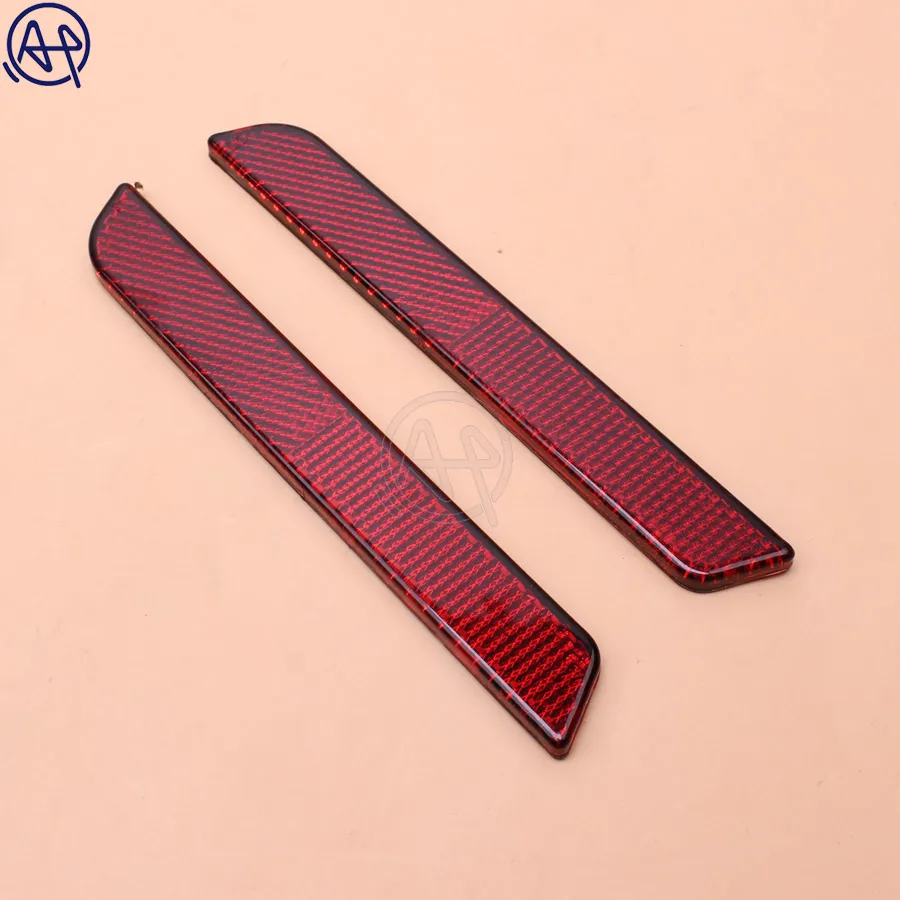 2x Motorcycle Front Fork Leg Reflector Safety Warning for Harley Latch Covers Hard Saddlebags Side Visibility HD