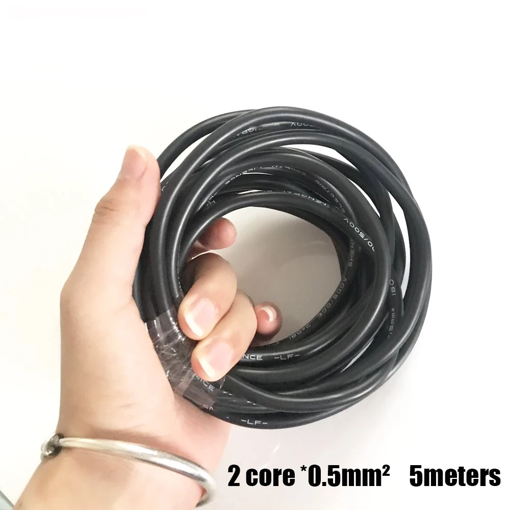 5M Super Soft Silicone Wire Line High Temperature Cable AGR2 Core 0.3 0.5 0.75 1 1.5 2.5mm2 Square Oil Proof Battery Silico Line