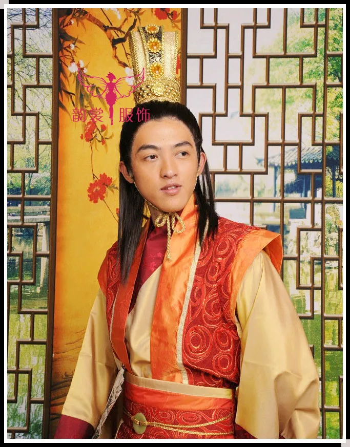 Male costume hair crown hair accessory royal hat for emperor male hat