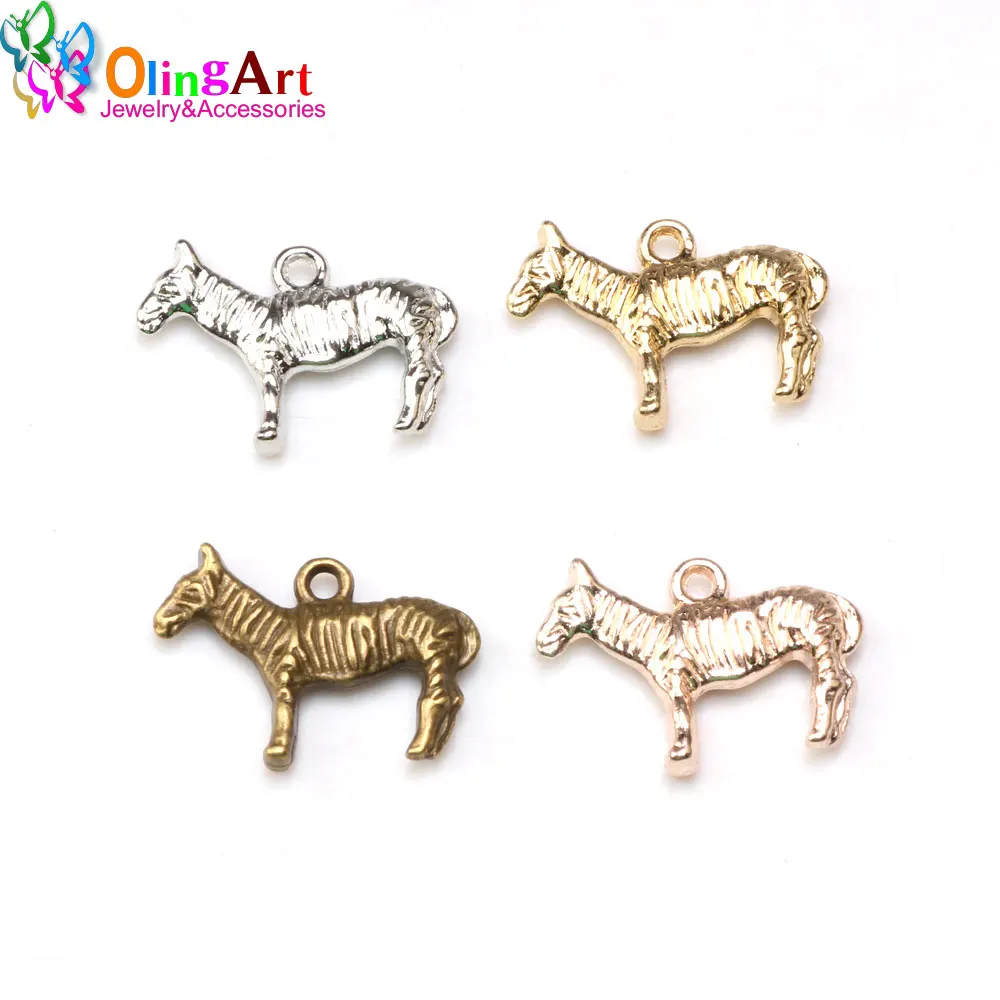 22mm 8pcs/Lot Cheval Steed Zebra Charms Pendant DIY Jewelry Making Handmade Bracelet Necklace Key Chain Bag