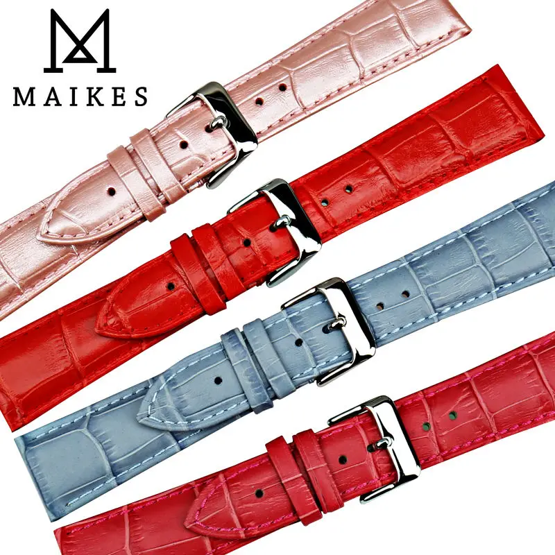 MAIKES New design watchband watch accessories yellow or gold color watch band 12mm-22mm watch strap case for  Casio