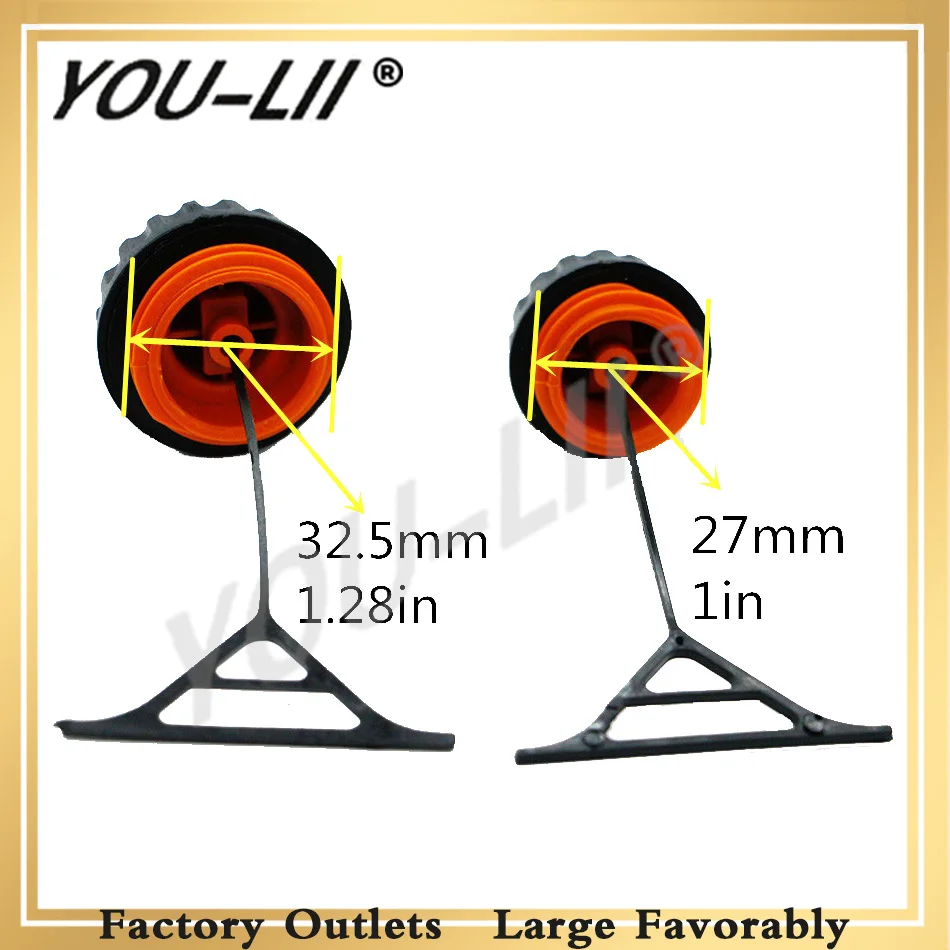 YOULII  Gas Fuel Cap & Oil Cap Fit For Stihl 020 021 023 024 025 026 028 034 036 Replace #0000 350 0520,# 0000 350 0510