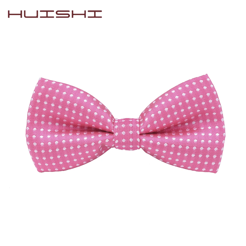 Huishi crianças moda formal dot bowtie criança clássico dot laços borboleta colorido festa de casamento do animal de estimação gravata borboleta smoking laços