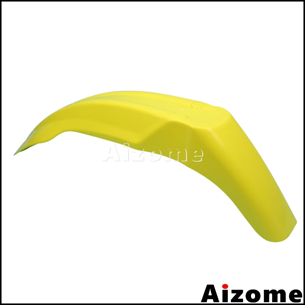 Universal Dirt Bike Yellow Off Road Front Fender For Suzuki RMZ RM DRZ 125 250 450 Motocross Front Mud Guard Plastic Mudguard