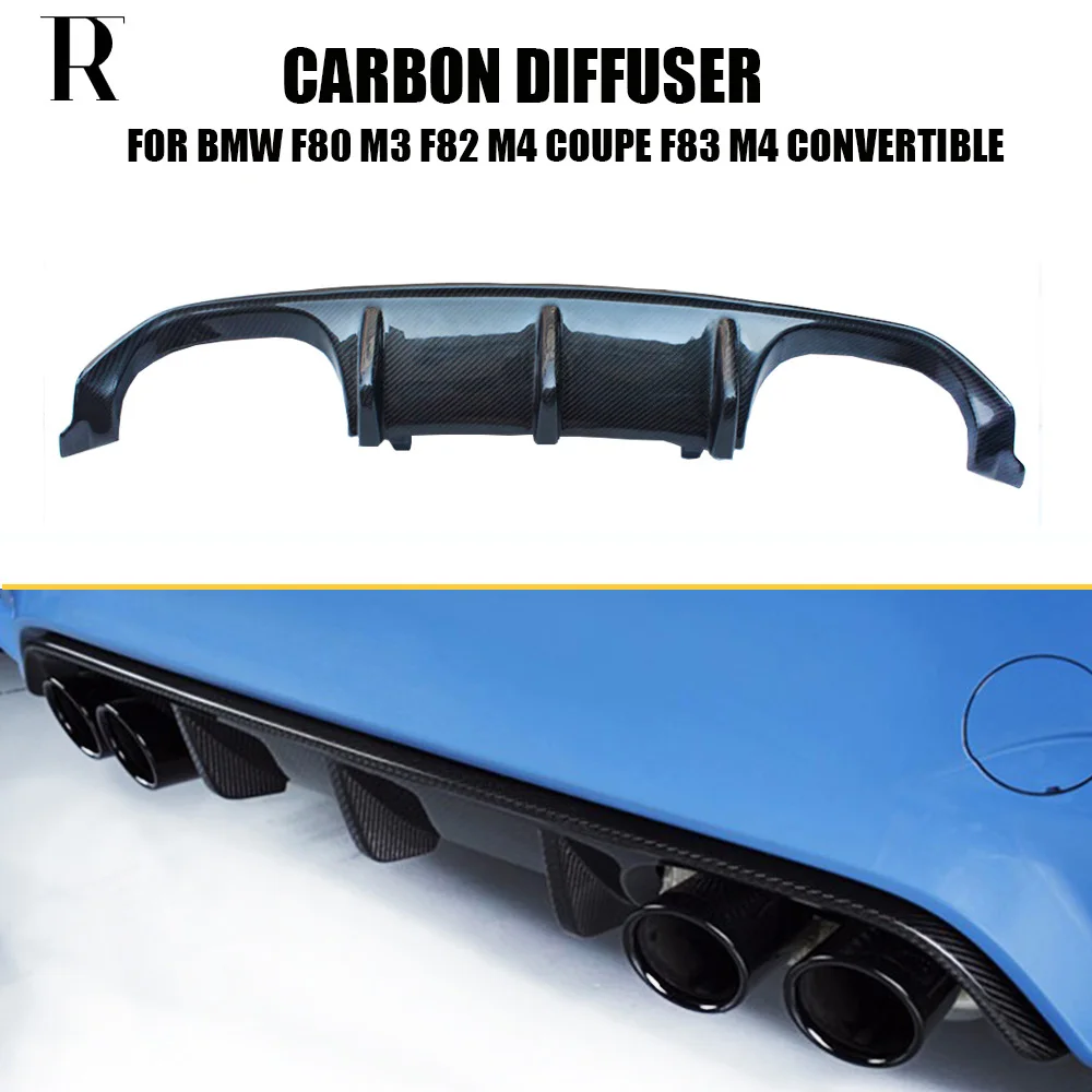 Carbon Fiber MP Style Rear Bumper Lip Spoiler Splitter Diffuser for BMW F80 M3 F82 F83 M4 2014 - 2020