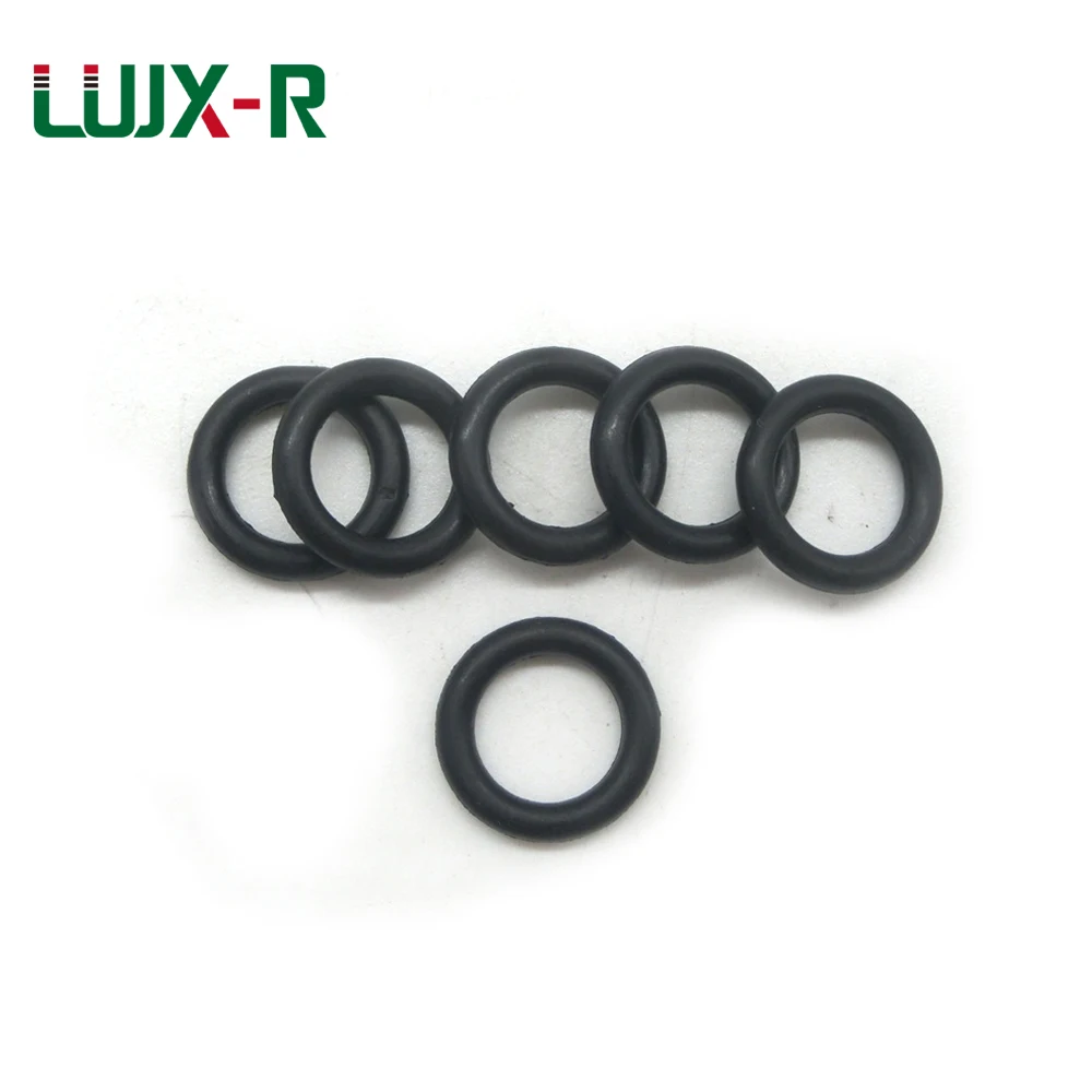 LUJX-R 1mm O Ring Rubber Rings Gaskets OD 3.2/4/5/6/7/8/9/11/12/13/14 Black NBR Liner 