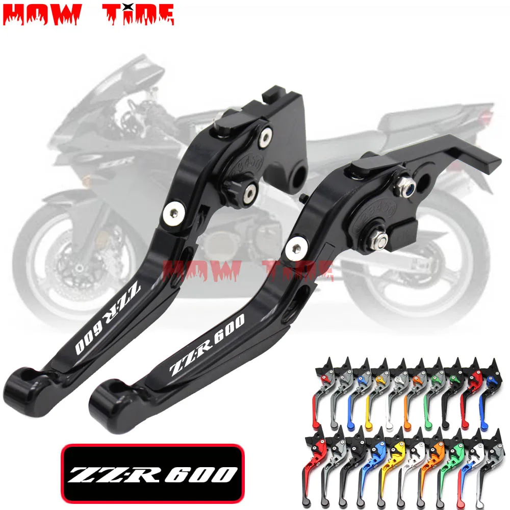 

!Logo(ZZR600) For Kawasaki For Kawasaki ZZR600 ZZR 600 ZZR-600 1990-2004 CNC Motorcycle Brake Clutch Lever