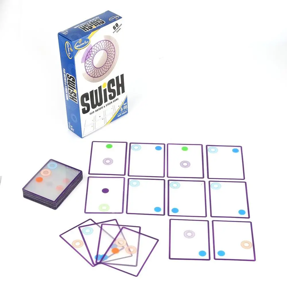 Prize-winning Overlapping Graph Toy For Children Board Game Intelligence Toy Swish Card Game Spatial Logical Thinking Kids Gift