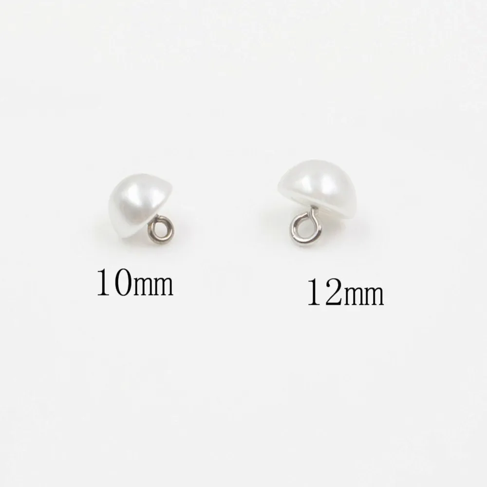 Good quality 8/10/12/14/16/18/20mm Pearl button sweater coat decoration buttons accessories DIY 10Pcs/Lot ZZ-0019