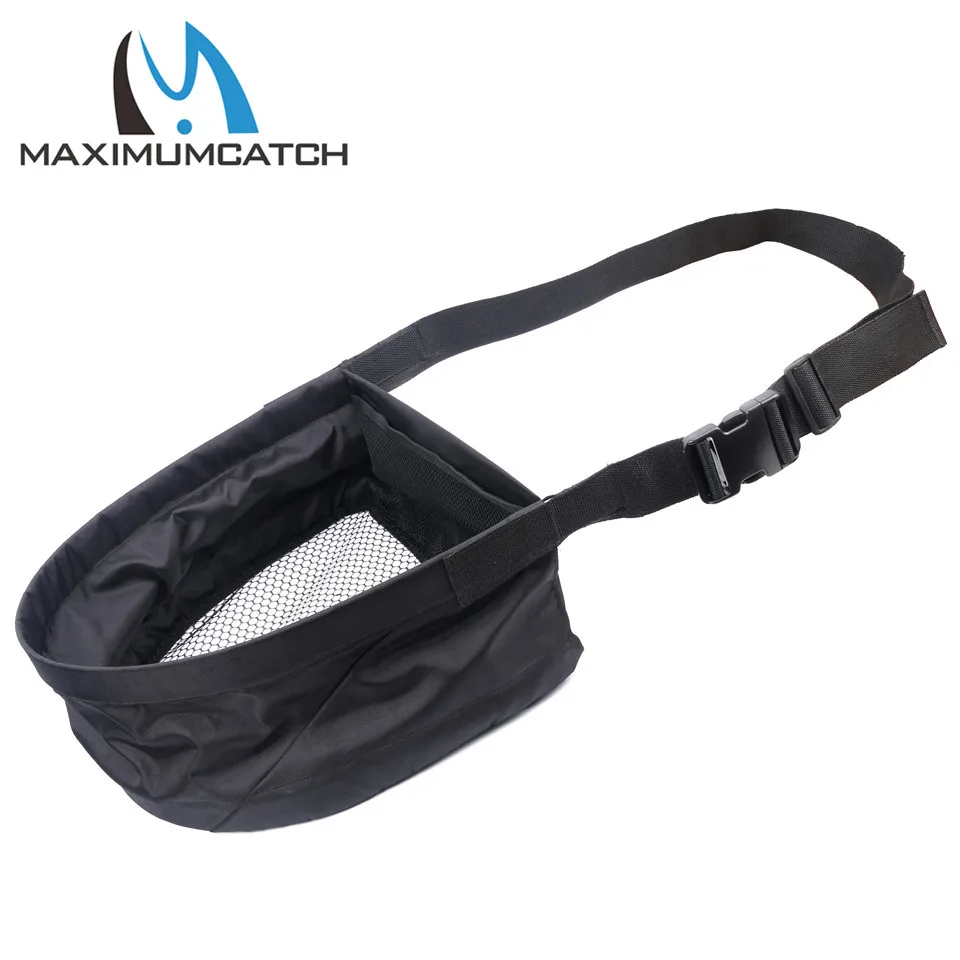 Maximumcatch Line Casting Stripping Basket with Carry Bag Adjustable Quick Drain Fly Fishing Basket