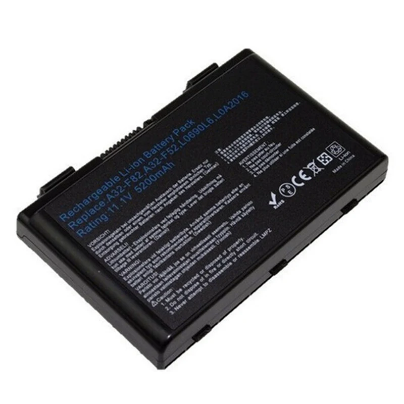 A32-F82 A32-F52 6cell 5200mAh Laptop Battery For Asus F52 F82 K40 K50 K51 K60 K61 K70 P50 P81 PR079 X5D X65 X66 X70 X87 ﻿