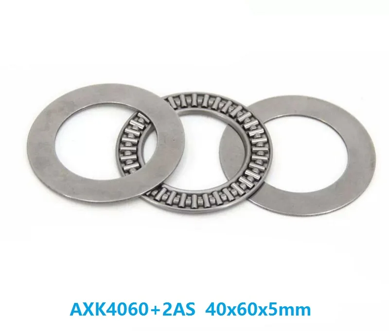 

20pcs/lot AXK4060+2AS Plane Thrust Need Roller Bearing 40x60x5mm needle roller cage assemblies 40*60*5mm