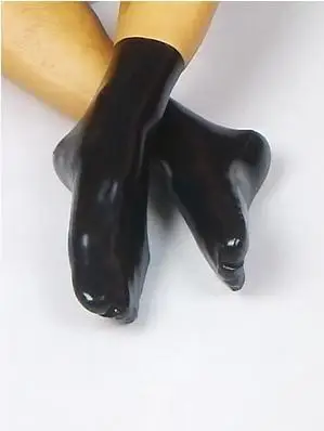 

latex socks rubber socks hand made latex socks unisex black custom made