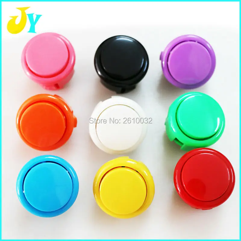 

Factory Price100 pcs Good Quality 30mm Arcade Push Buttons copy SANWA push button DIY Amusement Cabinet JAMMA arcade parts