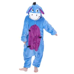 Donkey Children's Cartoon Kigurumi Cosplay Costume Kids Onesies Pajamas Clothing For Halloween Carnival New Year Party