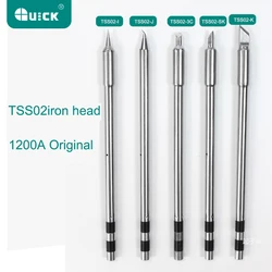 QUICK TS1200A Original Lead Free Solder Iron Tip Handle welding pen tools TSS02-SK TSS02-K TSS02-I TSS02-2C TSS02-3C