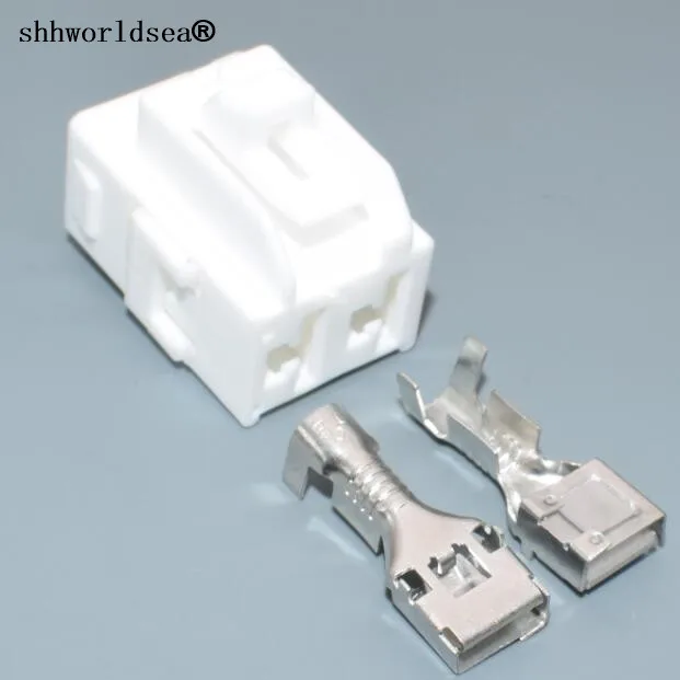 

shhworldsea 2pin 2p 7.8mm auto electric housing plug wire electrical female connector 7283-3020