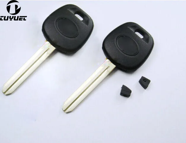 10PCS Uncut Blade FOB Key Case For Toyota Transponder Key Shell TOY43 Blade with Golden Logo