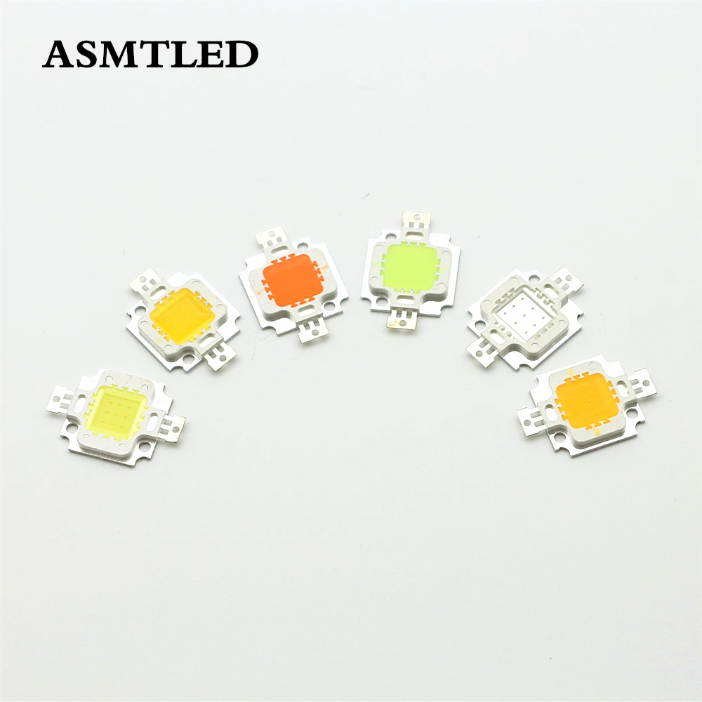 12V - 15V 10W High Power Integrated LED Lamp Chips SMD Bulb For Floodlight Spot light White/Warm white/Red/Green/Blue/Yellow