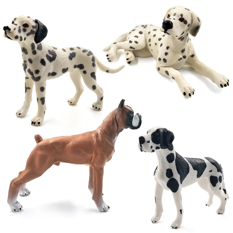 Dalmatian Bulldog Bull Terrier Labrador Siberian husky Dog Animal Model figurine home decor fairy garden decoration accessories