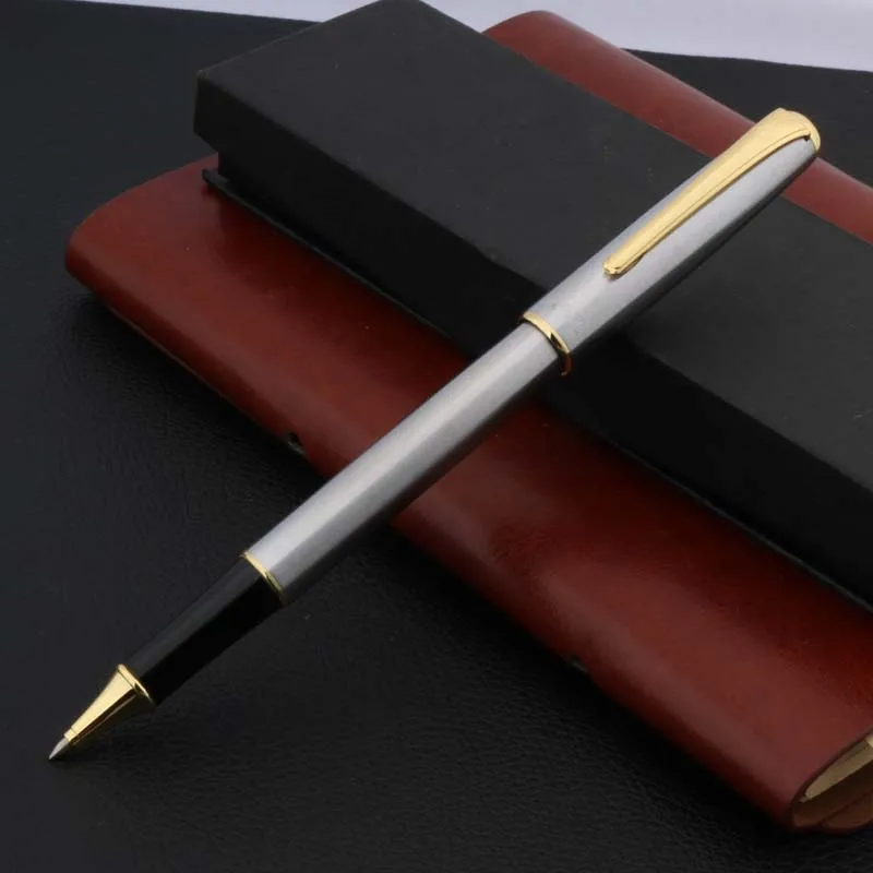 UFFICIO penna studente classico ALA Sung In acciaio Inox Roller Penna