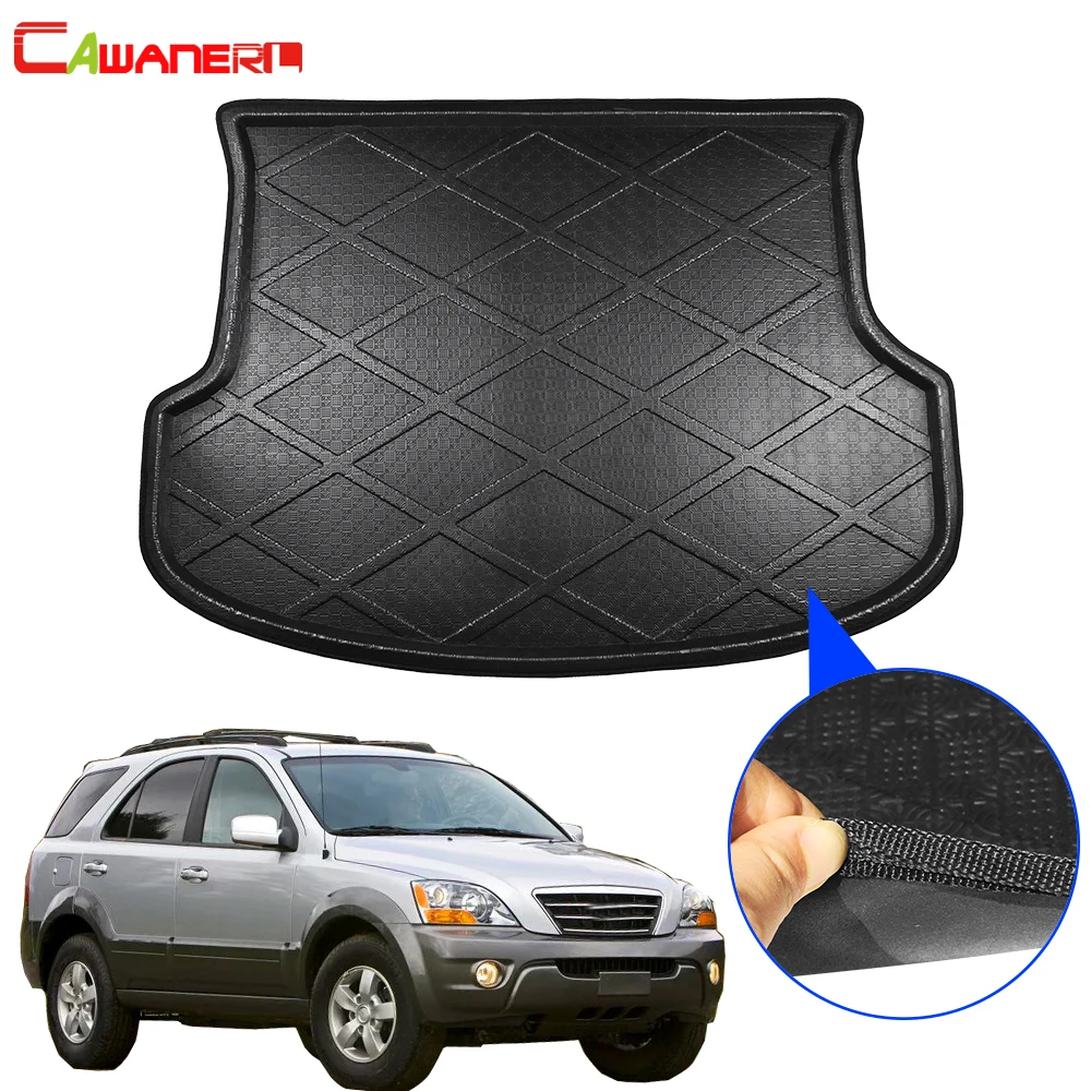 

Cawanerl Car Rear Trunk Mat Tray Boot Liner Floor Luggage Mud Protection Cargo Carpet Pad For Kia Sorento 2009-2012