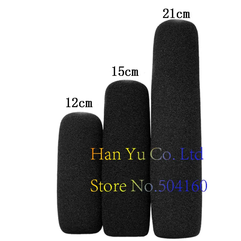 Professional 5pcs Black Foam Windscreen Windshield Cover for Shotgun Interview Microphone Mic