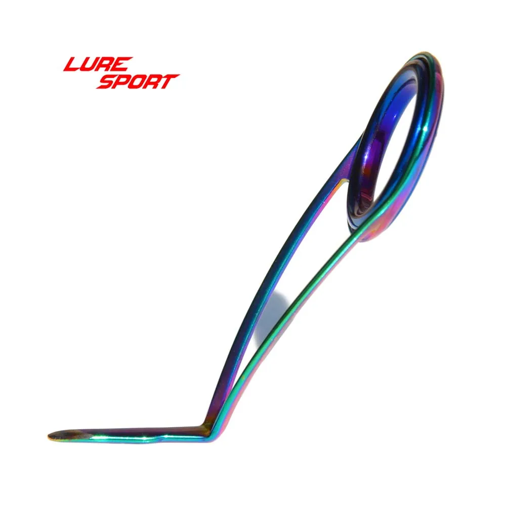 LureSport KLH دليل 10 قطعة KLM قوس قزح الإطار الأزرق حلقة الصيد رود بناء مكون إصلاح DIY التبعي